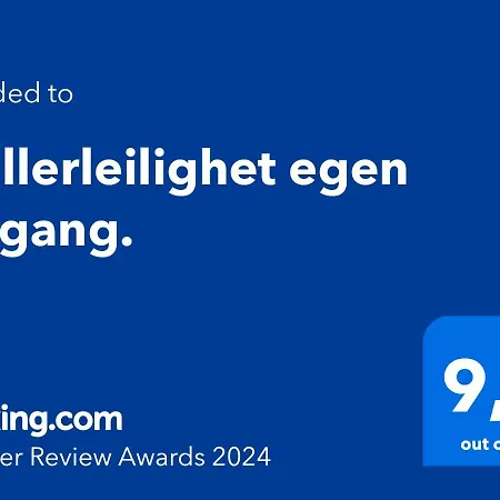 דירה Kjellerleilighet Egen Inngang. *